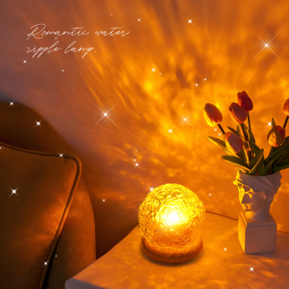 AquaGlow Ripple Lamp