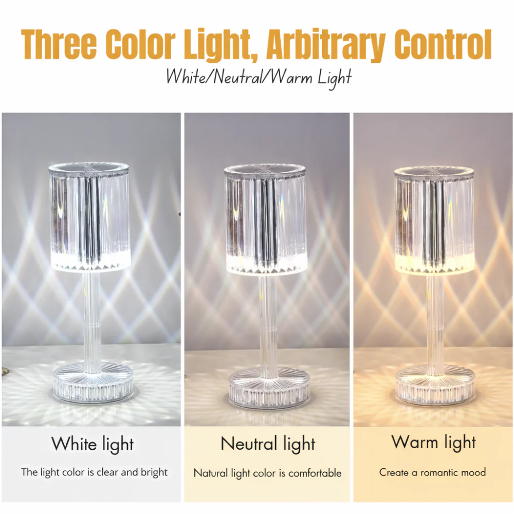 CrystalGlow Touch Lamp - Image 2