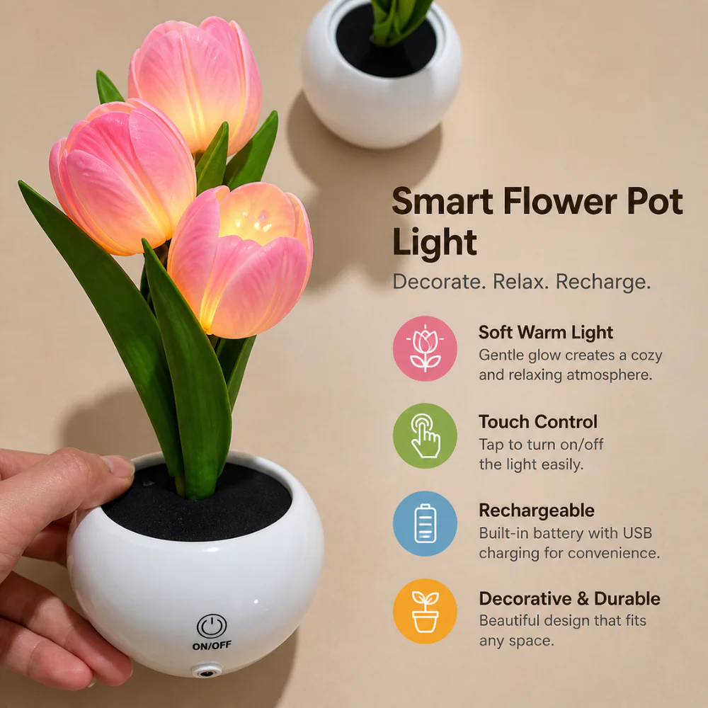 TulipGlow Vase - Image 4